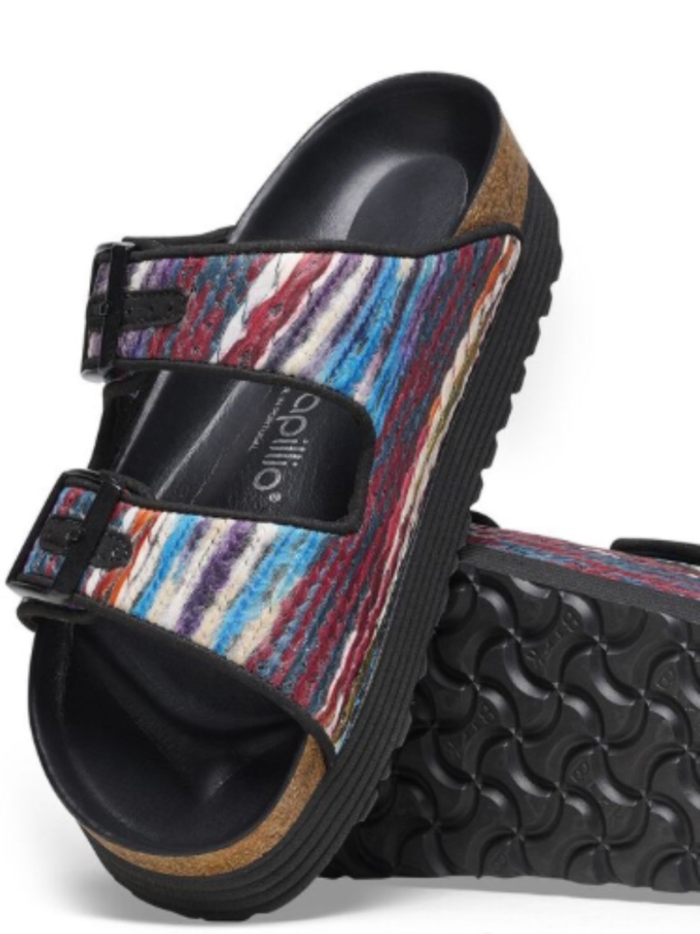 Papillio x Birkenstock Arizona Yarn Platform Sandals